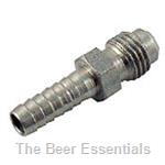 Fitting 1/4 inch male flared x 1/4 inch barbed
